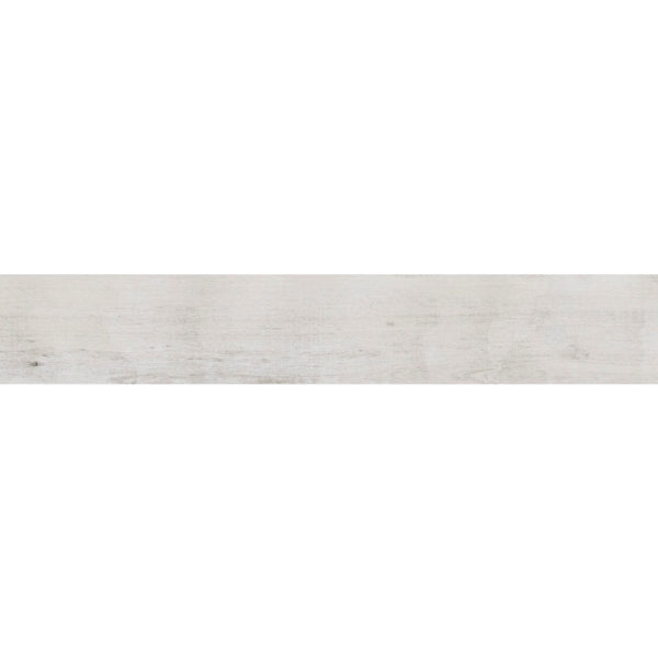 Bodenfliese Shayla weiß/grau 20×120 matt in Holzoptik