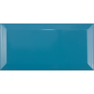 Produktbild Metrofliese mit Facette Marisa teal 20x10 glänzend hellblau
