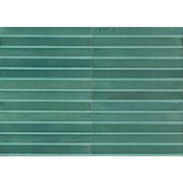 Produktbild der Wanddekorfliese Marazzi Lume 3D Rake Stripes 6x24 Emerald