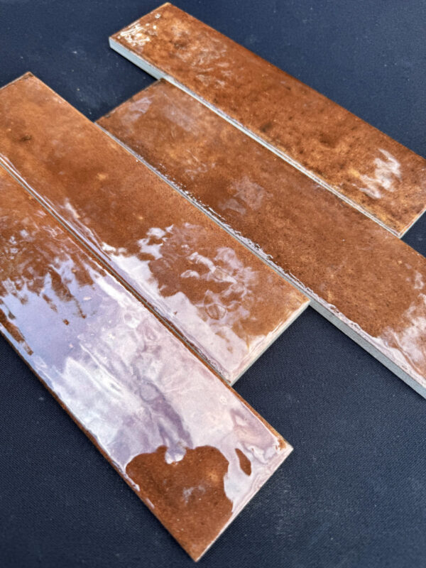 Produktbild für die Fotogalerie glänzenden Wandfliese Marazzi Lume Caramel Lux