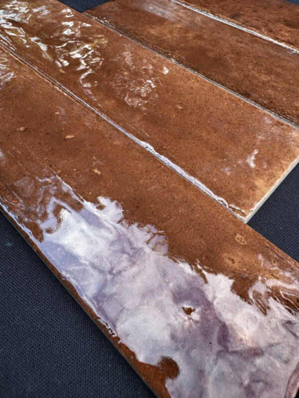 Produktbild für die Fotogalerie glänzenden Wandfliese Marazzi Lume Caramel Lux