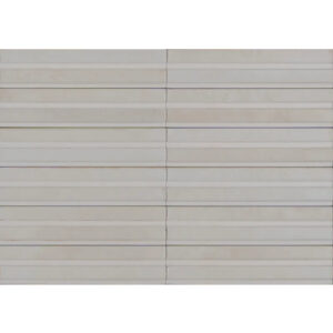 Produktbild der Marazzi Lume 6x24 Off White Struttura 3D Rake