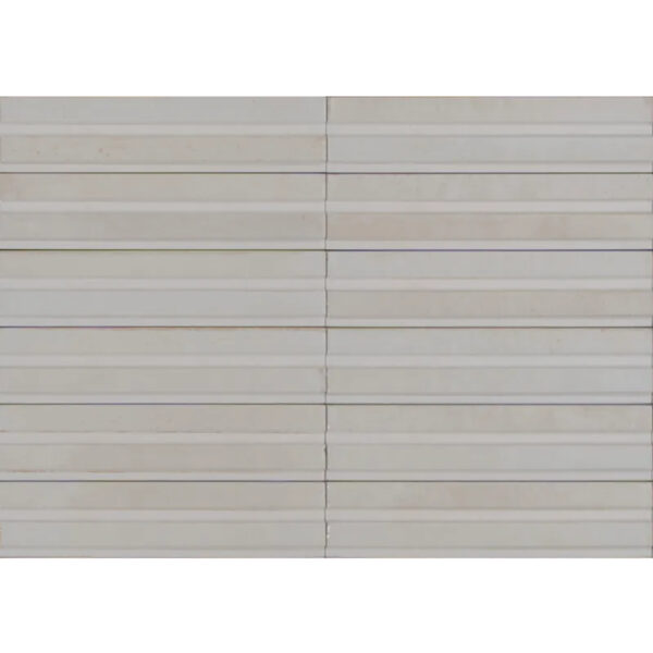 Produktbild der Marazzi Lume 6x24 Off White Struttura 3D Rake