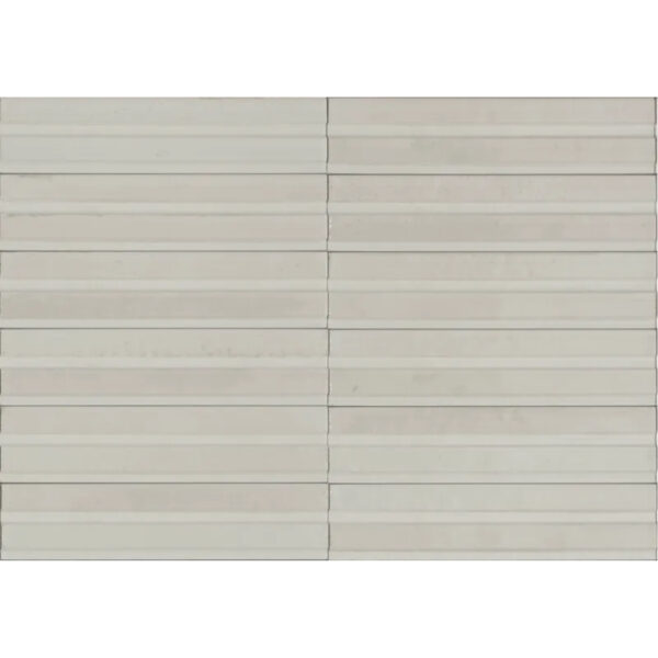 Produktbild der Marazzi Lume 6x24 White Struttura 3D Rake