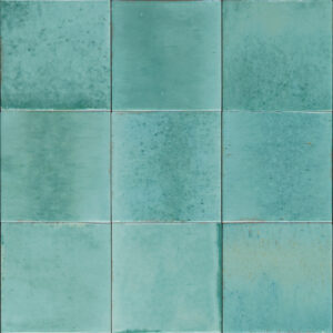 Produktbild der glänzenden Wandfliese Marazzi Lume Turquoise 10x10