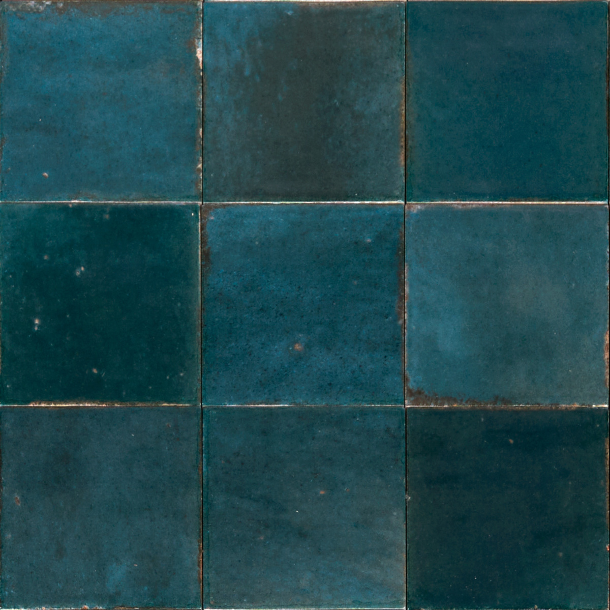 Produktbild der glänzenden Wandfliese Marazzi Lume Blue 10x10