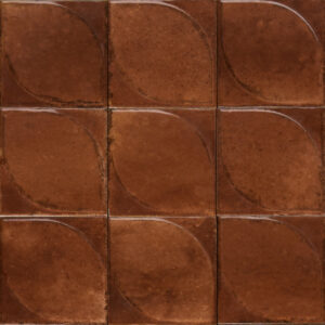 Produktbild der glänzenden Wandfliese Marazzi Lume Caramel 10x10 Dew 3d