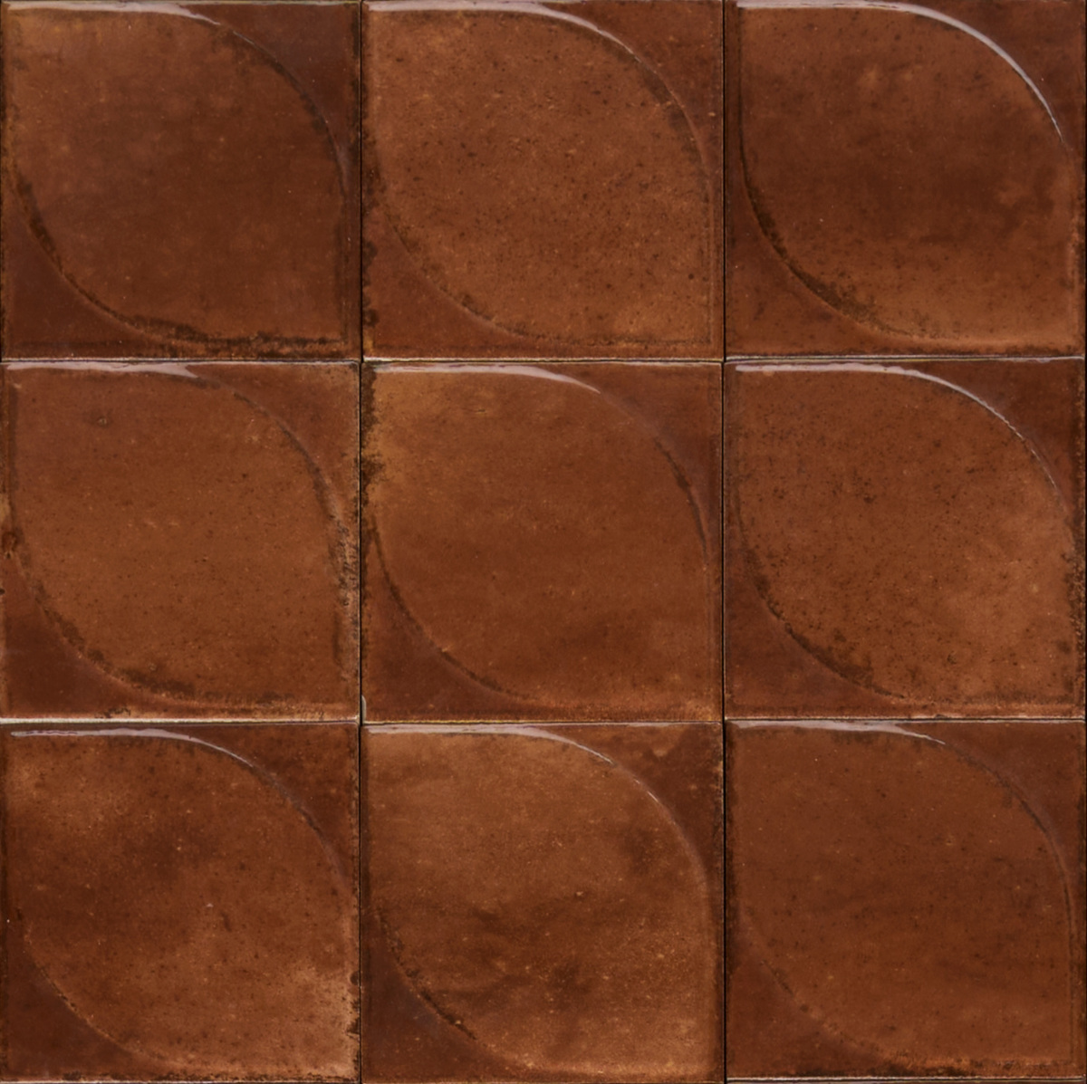 Produktbild der glänzenden Wandfliese Marazzi Lume Caramel 10x10 Dew 3d
