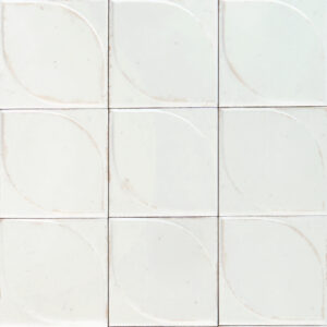 Produktbild der glänzenden Wandfliese Marazzi Lume White 10x10 Dew 3d