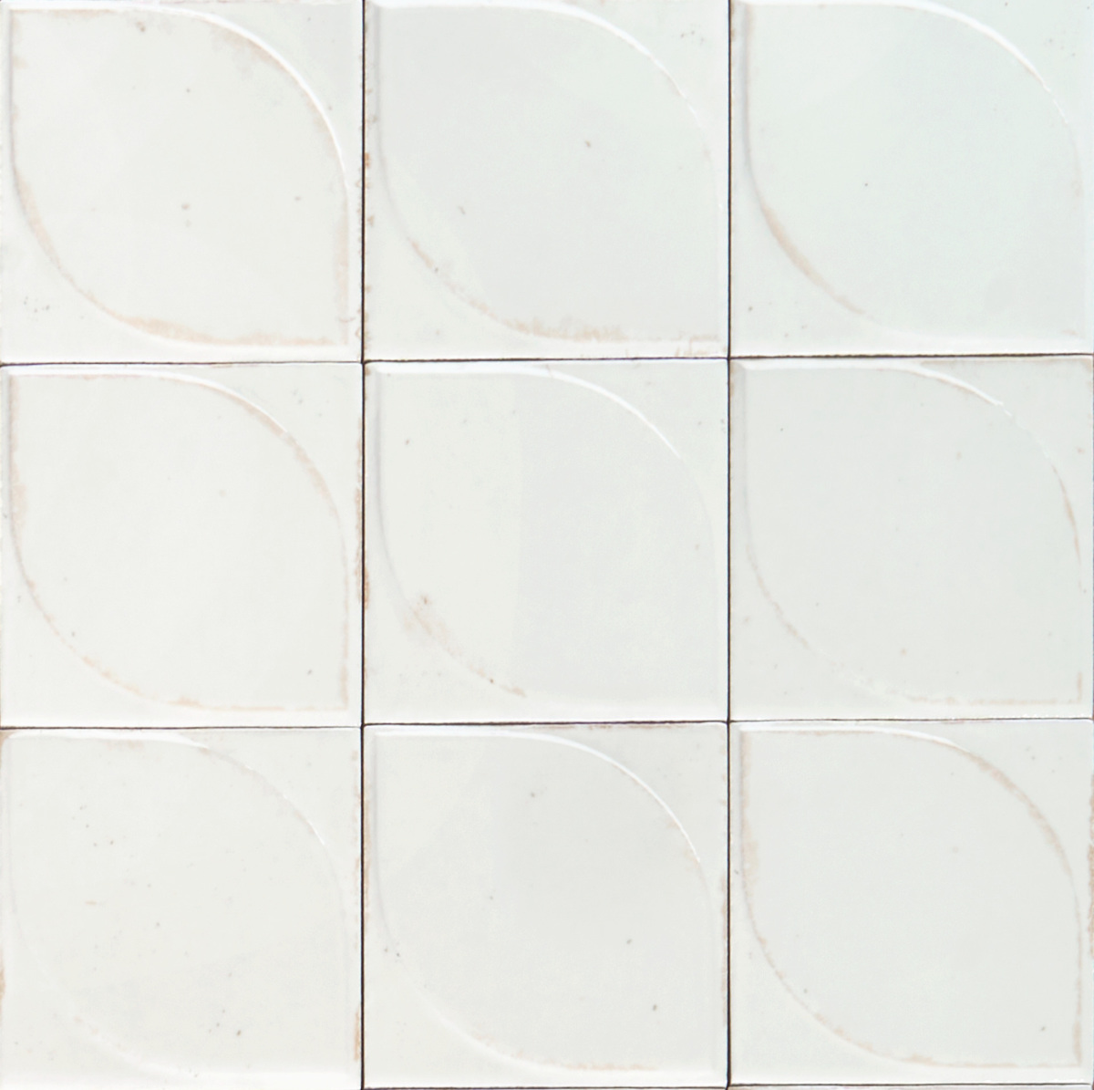 Produktbild der glänzenden Wandfliese Marazzi Lume White 10x10 Dew 3d