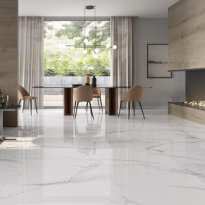 Pamesa Calacata White poliert als Bodenfliese